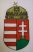 Kültéri, nyomott címeres magyar zászló egyrétegű