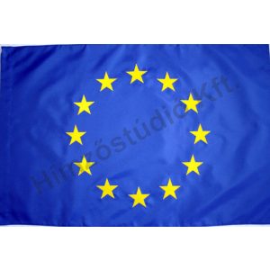 Kültéri EU zászló, egyrétegű, hímzett