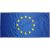 Kültéri EU zászló, egyrétegű, hímzett